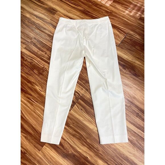 St John Cream off white Ankle Pants 8 10 - Picture 2 of 4